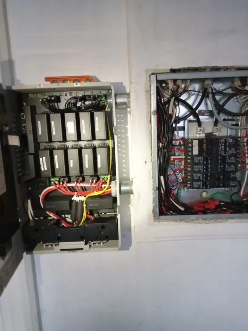 Electrical panel upgrade completed for Indoor Lighting Installation in Forest